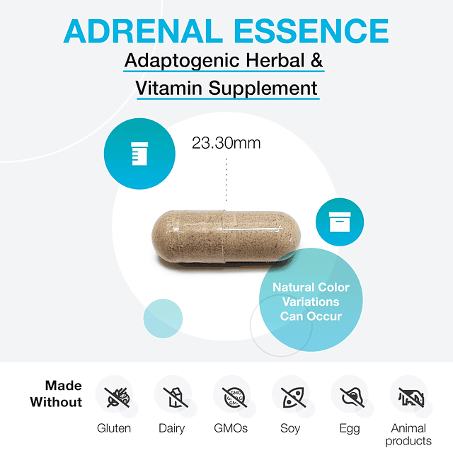 Esencia suprarrenal Apoyo suprarrenal con hierbas adaptógena