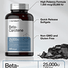 Betacaroteno 25000 UI Cápsulas blandas | 7.500 mcg | 400 uni