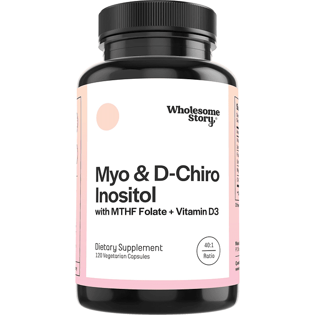 Cápsulas de mioinositol y D-quiro inositol con MTHF, folato,