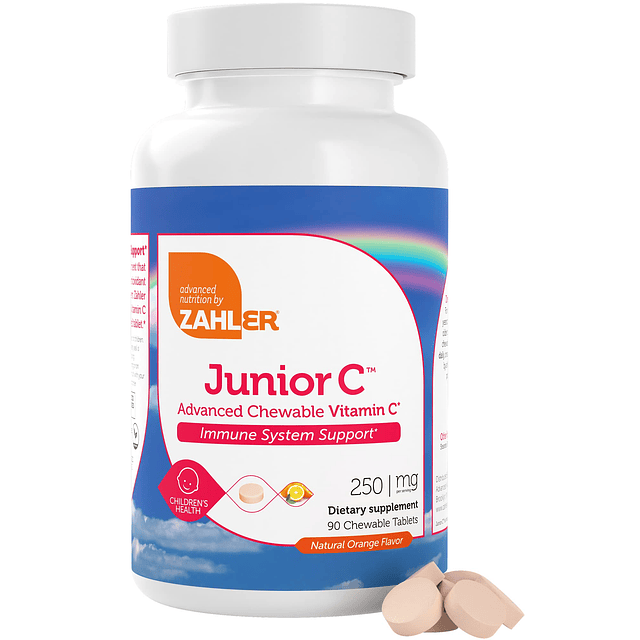 Junior C Vitamina C masticable avanzada para niños Apoyo inm