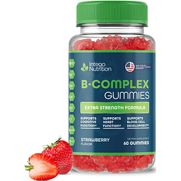 Gomitas complejas de vitamina B para adultos, suplemento vit