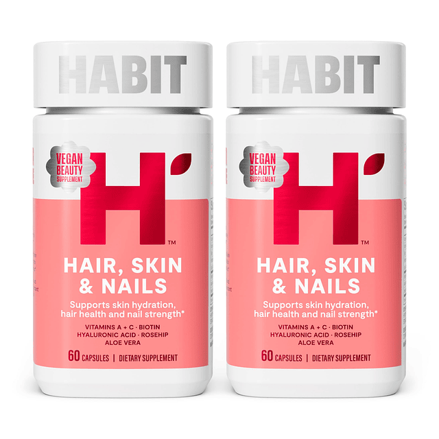 HABIT Suplemento para cabello, piel y uñas, paquete de 2 (12