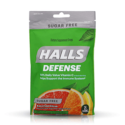 Defense Vitamina C Gotas Sin Azúcar Cítricos Surtidos 25 ct,