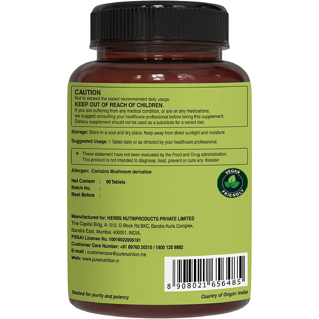 Pure Nutrition Multivitaminas de alimentos integrales para h