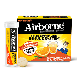 Vitamina C en el aire de 1000 mg con zinc, tabletas efervesc