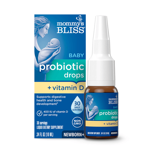 Baby Probiotic Drops + Vitamina D, apoya la salud digestiva