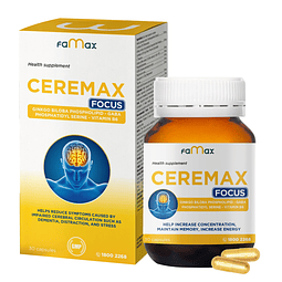 Suplemento cerebral, apoyo a la salud mental, Ginkgo Biloba,