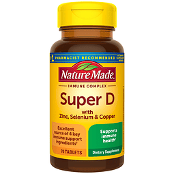 Super complejo inmunológico de vitamina D, suplementos de vi