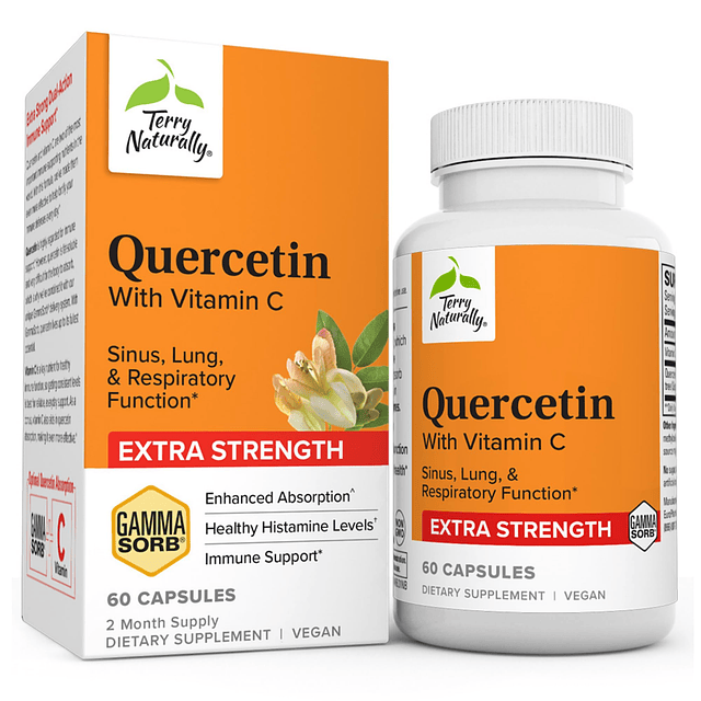 Quercetina con vitamina C extra fuerte 60 cápsulas Función s