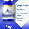 Complejo Vitamina B50 | 180 comprimidos | Vegetariano, sin O