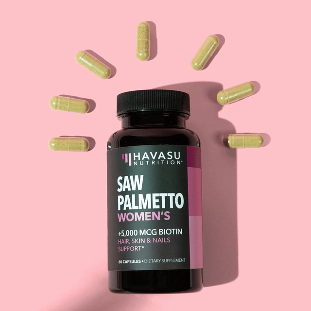 Saw Palmetto + Suplemento de biotina | Cápsula de vitaminas