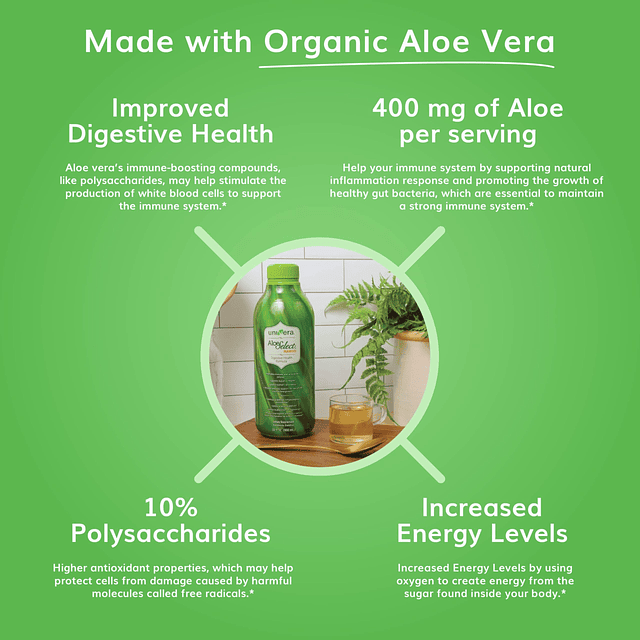 Jugo de aloe vera , aloe vera orgánico, enzimas digestivas p