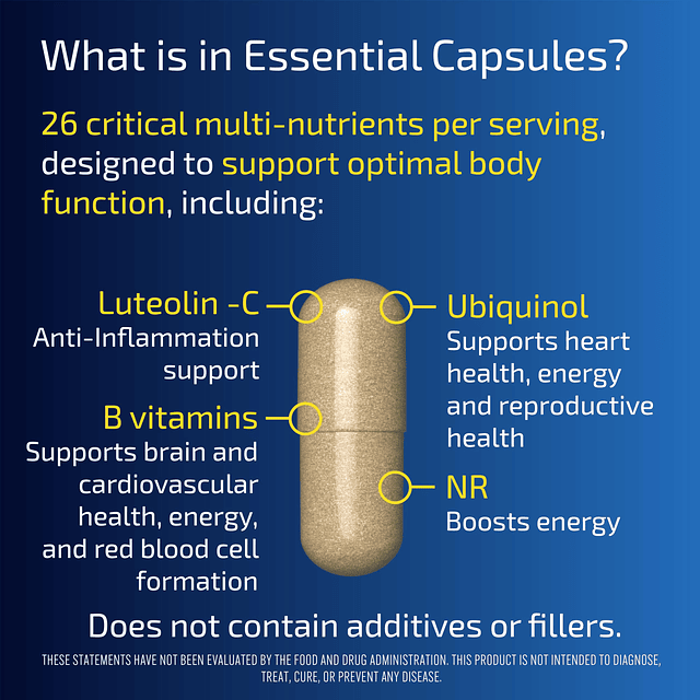 Essential Capsules Multivitamina/Multimineral diario para mu