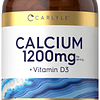 Calcio 1200 mg con vitamina D3 | 300 comprimidos | Sin OGM,