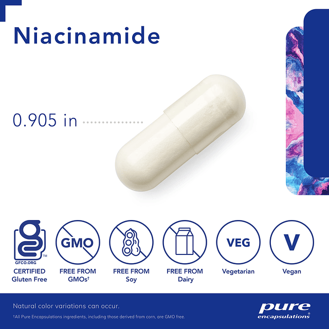 Encapsulaciones Puras Niacinamida | Suplemento de vitamina B