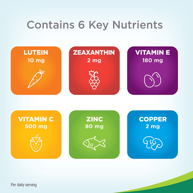 ® AREDS 2 Fórmula + Suplemento multivitamínico de vitaminas