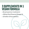 , Trilogy Vegan, multivitamina probiótica con una mezcla ese