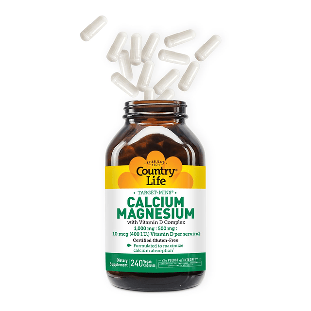 Target-Mins Calcium Magnesium con complejo de vitamina D par