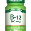 Vitamina B12 de la verdad de la naturaleza | 500 mcg | 120 t