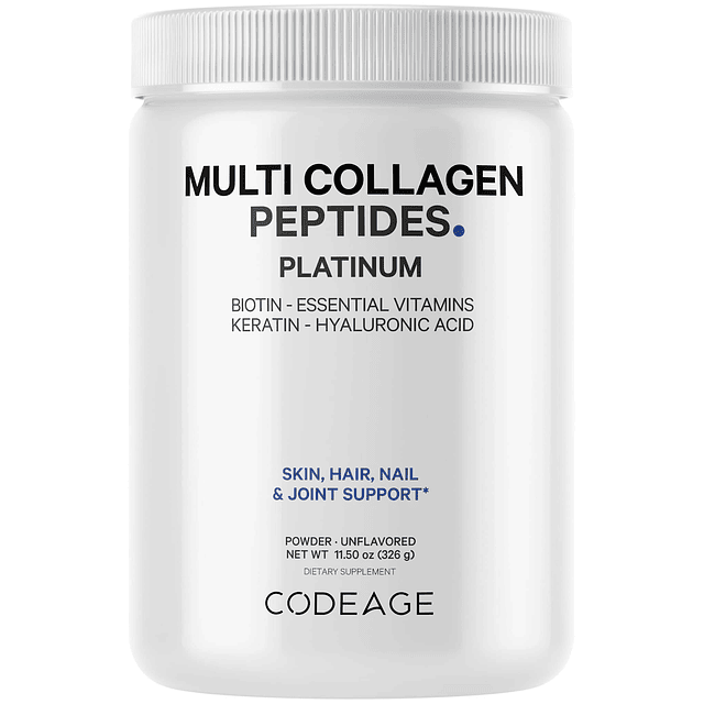 Multi colágeno para mujeres y hombres biotina 10000 mcg quer