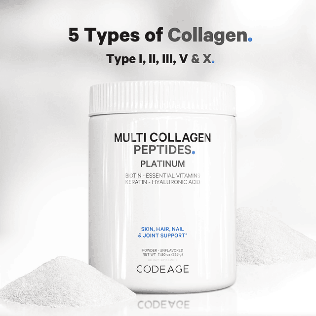 Multi colágeno para mujeres y hombres biotina 10000 mcg quer