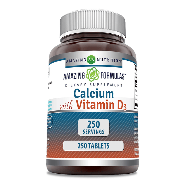 Amazing Formulas Calcio 600 Mg con Suplemento de Vitamina D3