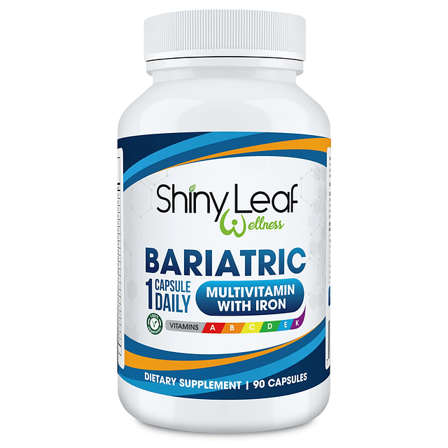 Multivitamínico bariátrico diario con 45 mg de hierro, cápsu