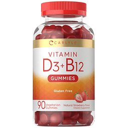 Gomitas complejas de vitamina D3 + B12 | 90 unidades | Fórmu