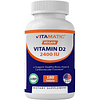 Vitamina D2 60 mcg (2400 UI) Ergocalciferol 180 tabletas veg