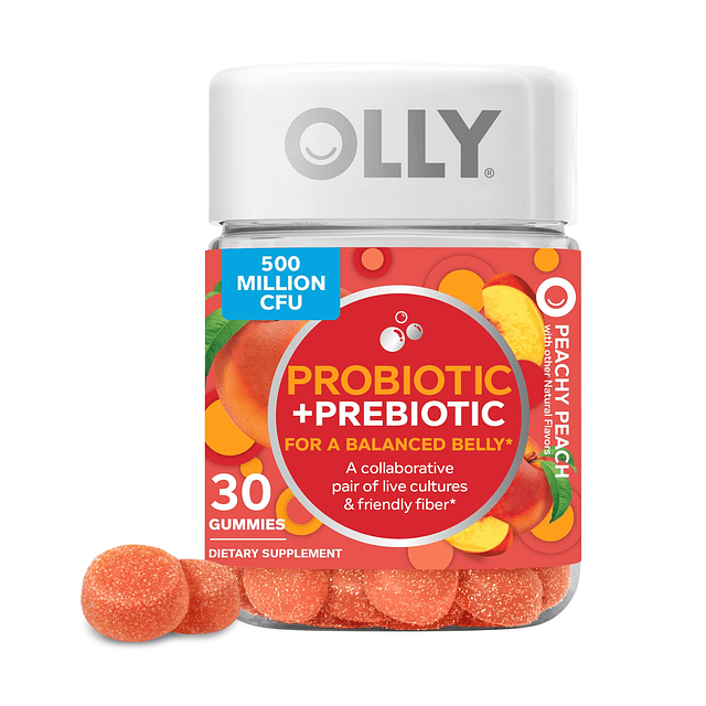 Probiótico + Gomita prebiótica, apoyo digestivo y salud inte