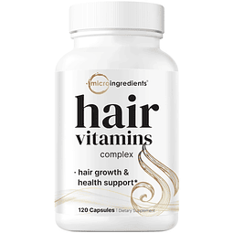 Complejo de vitaminas para el crecimiento del cabello, 120 c