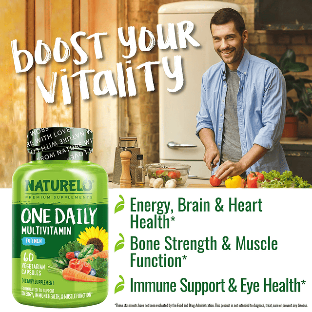 One Daily Multivitamin para hombres con vitaminas y minerale