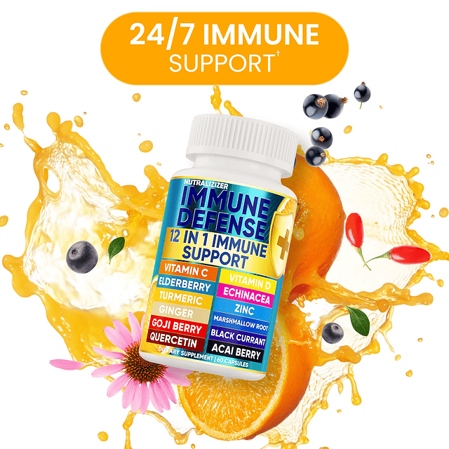 Vitaminas de defensa inmune premium 12 en 1 Suplemento inmun