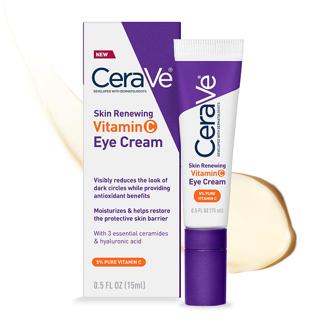 Crema para ojos renovadora con vitamina C | Vitamina C, Ácid