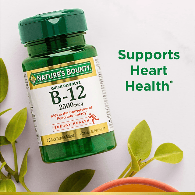 Vitamina B12 2500 mcg, apoyo energético celular, para el met