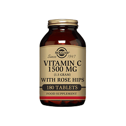 Solgar Vitamina C 1500 mg con escaramujo, 180 tabletas Antio