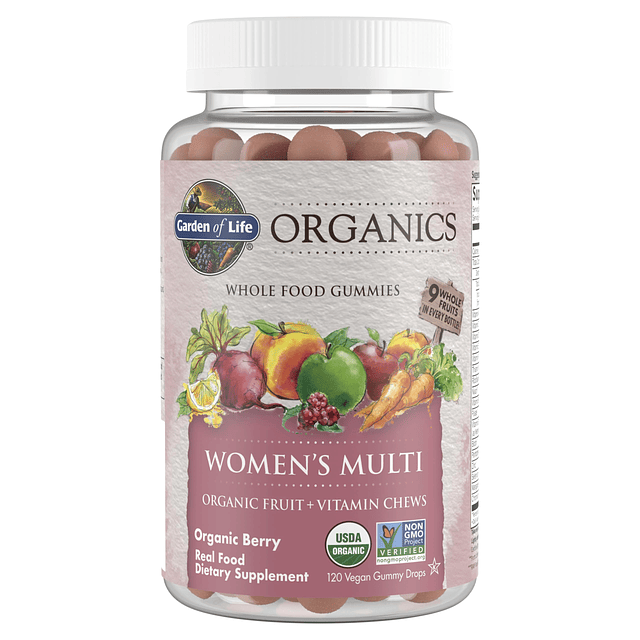 Vitaminas gomosas para mujeres Organics Baya Certificado org