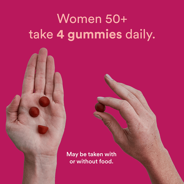 Gummy Multivitamin para mujeres de 50 años y más: aceite de