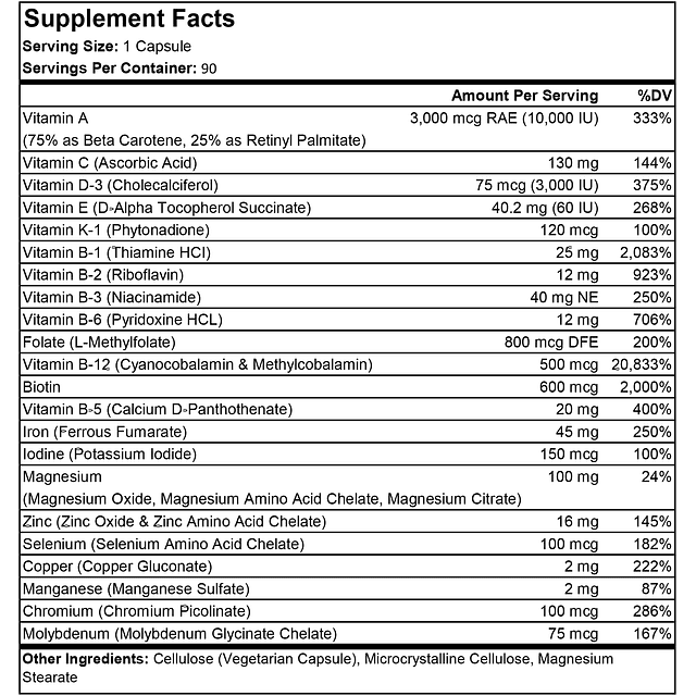 ProCare Salud | Multivitamina bariátrica | Cápsula | Especia