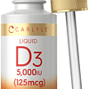 Vitamina D3 Líquida | 5000 UI (125 mcg) | 2 onzas | Suplemen