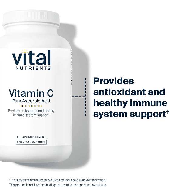 Vitamina C 1000 mg (100% ácido ascórbico puro) | Suplemento