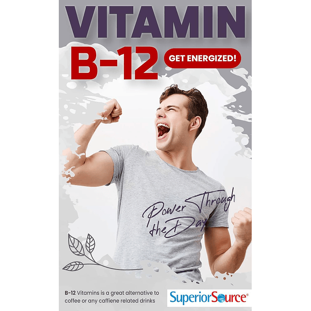 No Shot Vitamina B12 Metilcobalamina 1000 mcg, tabletas micr