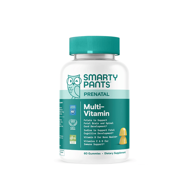 Vitaminas prenatales para mujeres, gomitas multivitamínicas: