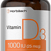 Vitamina D3 1000 UI Cápsulas blandas (25 mcg) | 180 unidades