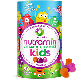 NUTRAMIN Multivitaminas gomosas veganas, sin azúcar y sin al