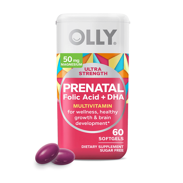 Cápsulas blandas multivitamínicas prenatales ultrafuertes, a