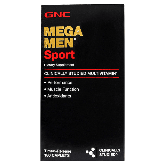 Mega Men Sport Multivitamínico diario para rendimiento, func