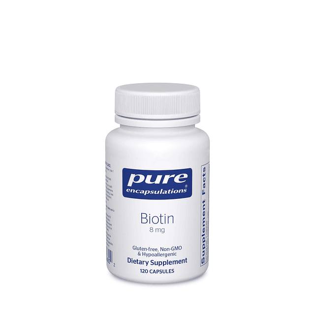 Biotina 8 mg Suplemento de vitamina B para ayudar a aliviar