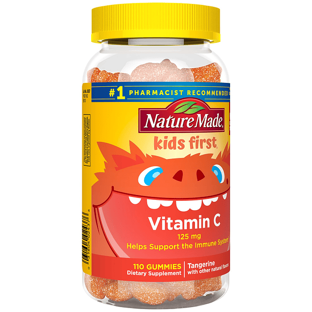 Kids First Gomitas de vitamina C, suplemento dietético para