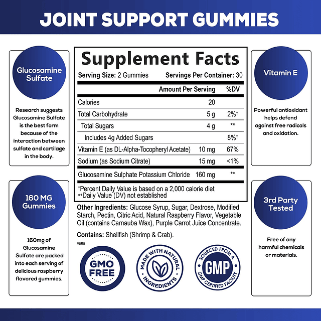 Suplemento de apoyo para las articulaciones Gomita de apoyo